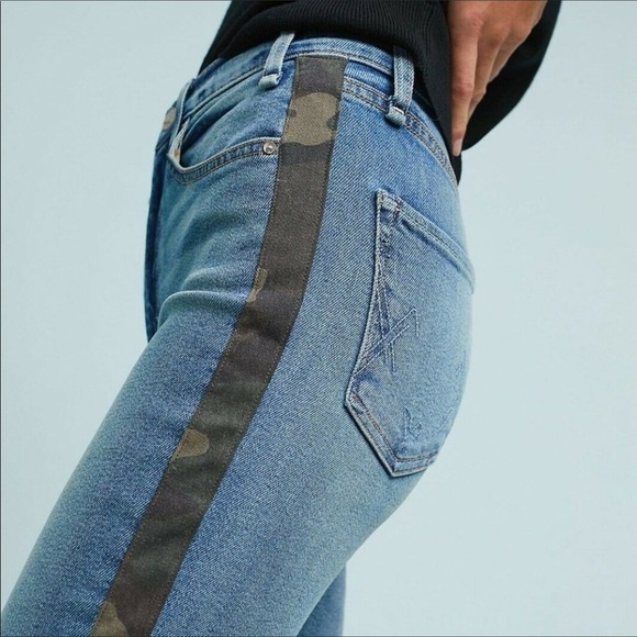 Mcguire Ibiza High Rise Crop Camo Jeans Size 27 - Picture 5 of 8